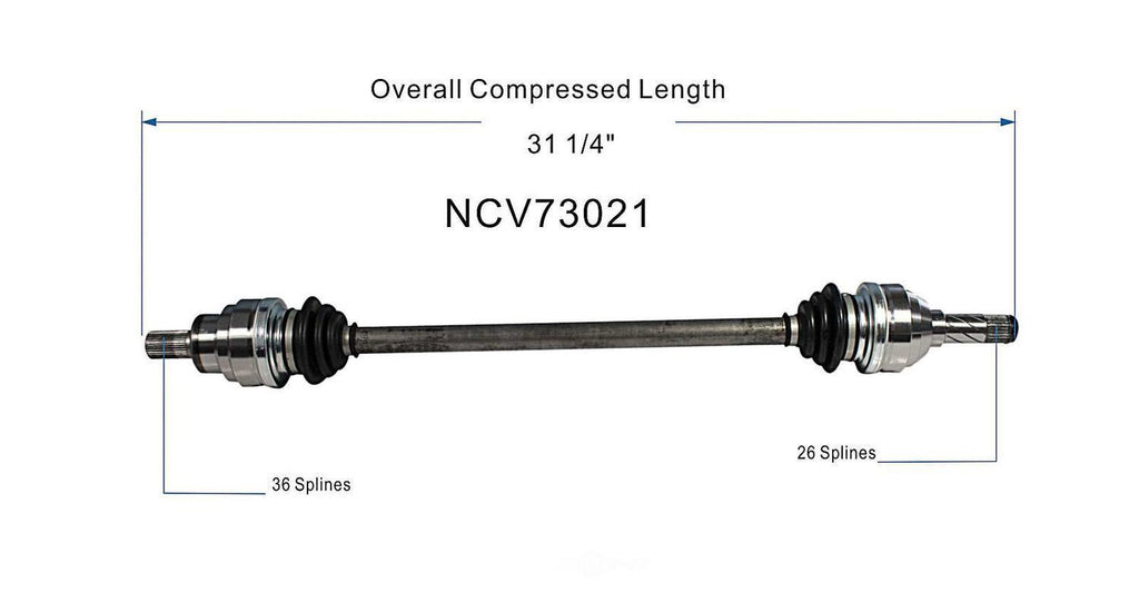 Axle Shaft Assy- CV Shaft   GSP North America   NCV73021