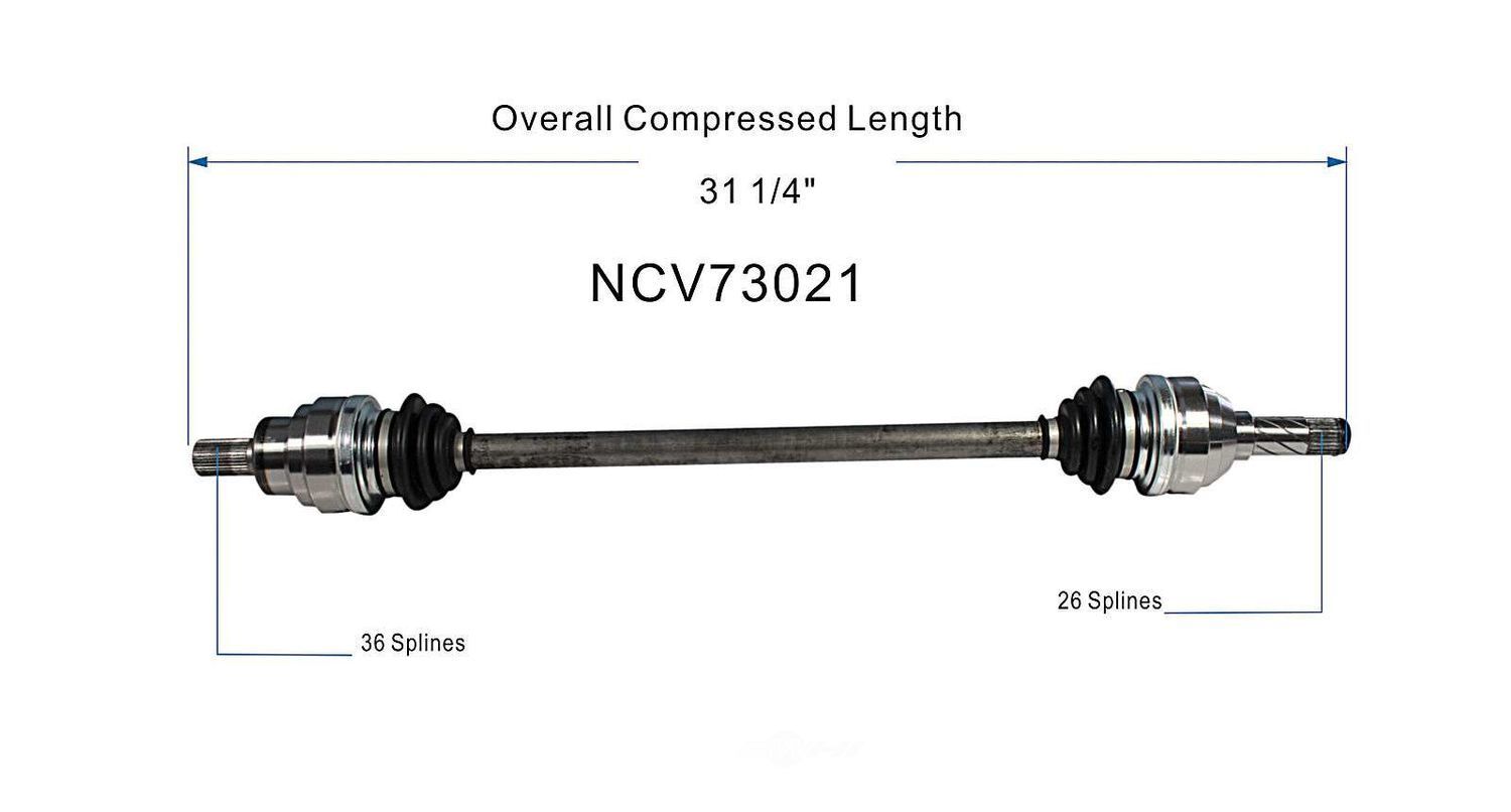 Axle Shaft Assy- CV Shaft   GSP North America   NCV73021