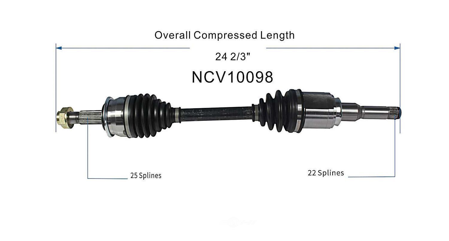 Left New CV Complete Assy   GSP North America   NCV10098