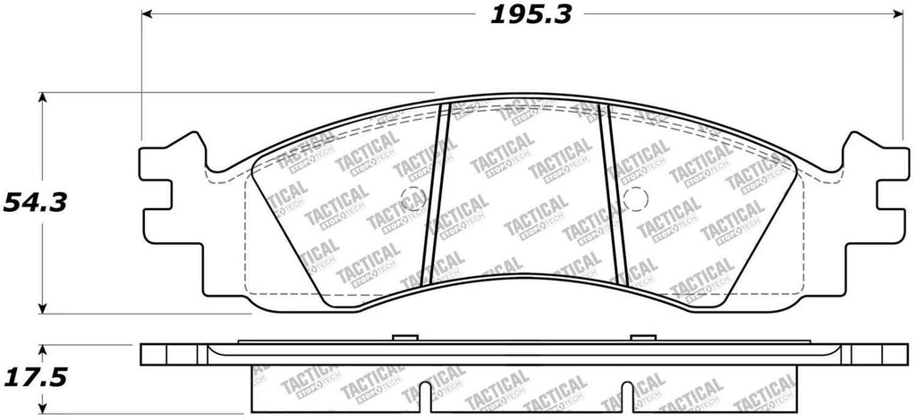 Frt Severe Duty Brake Pads  Centric Parts  307.10580
