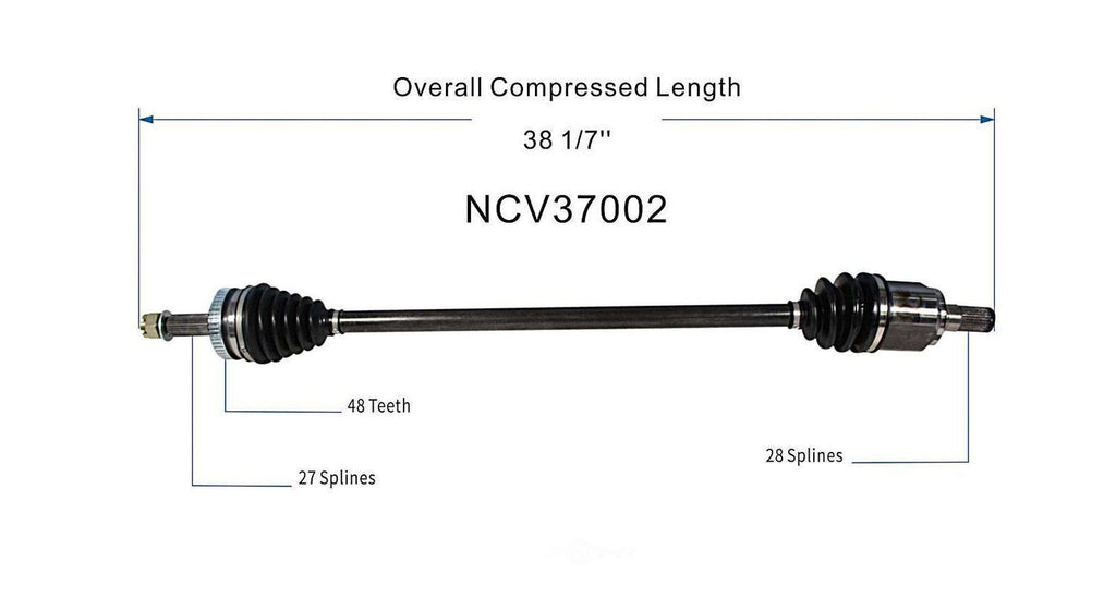 Right New CV Complete Assy   GSP North America   NCV37002