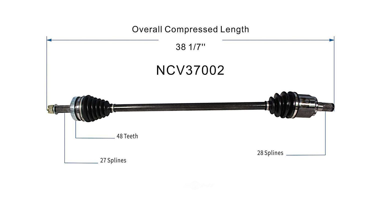 Right New CV Complete Assy   GSP North America   NCV37002