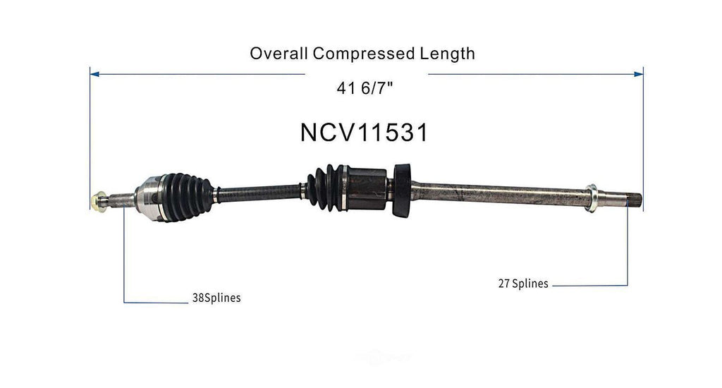 Right New CV Complete Assy   GSP North America   NCV11531