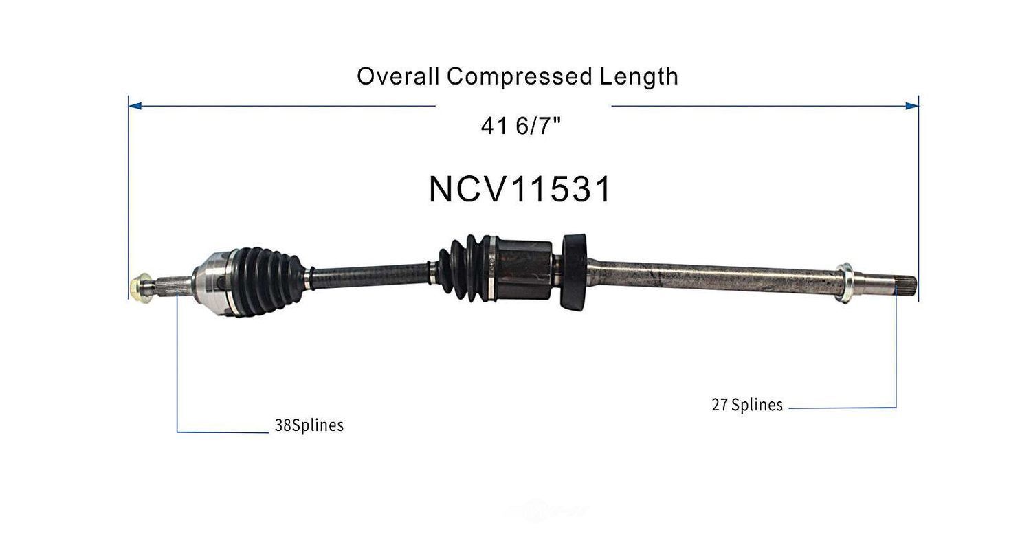 Right New CV Complete Assy   GSP North America   NCV11531