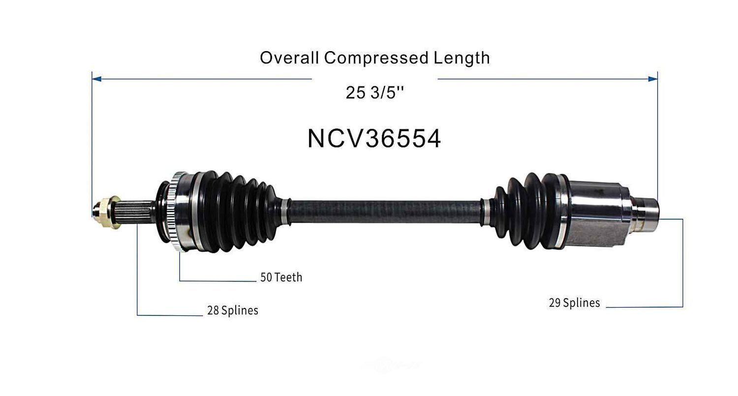 Right New CV Complete Assy   GSP North America   NCV36554