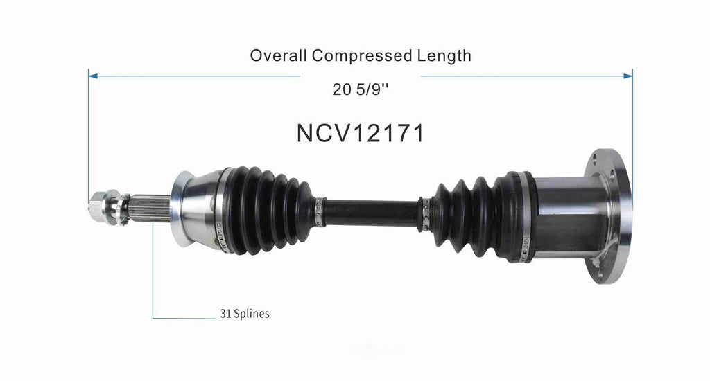 Axle Shaft Assy- CV Shaft   GSP North America   NCV12171