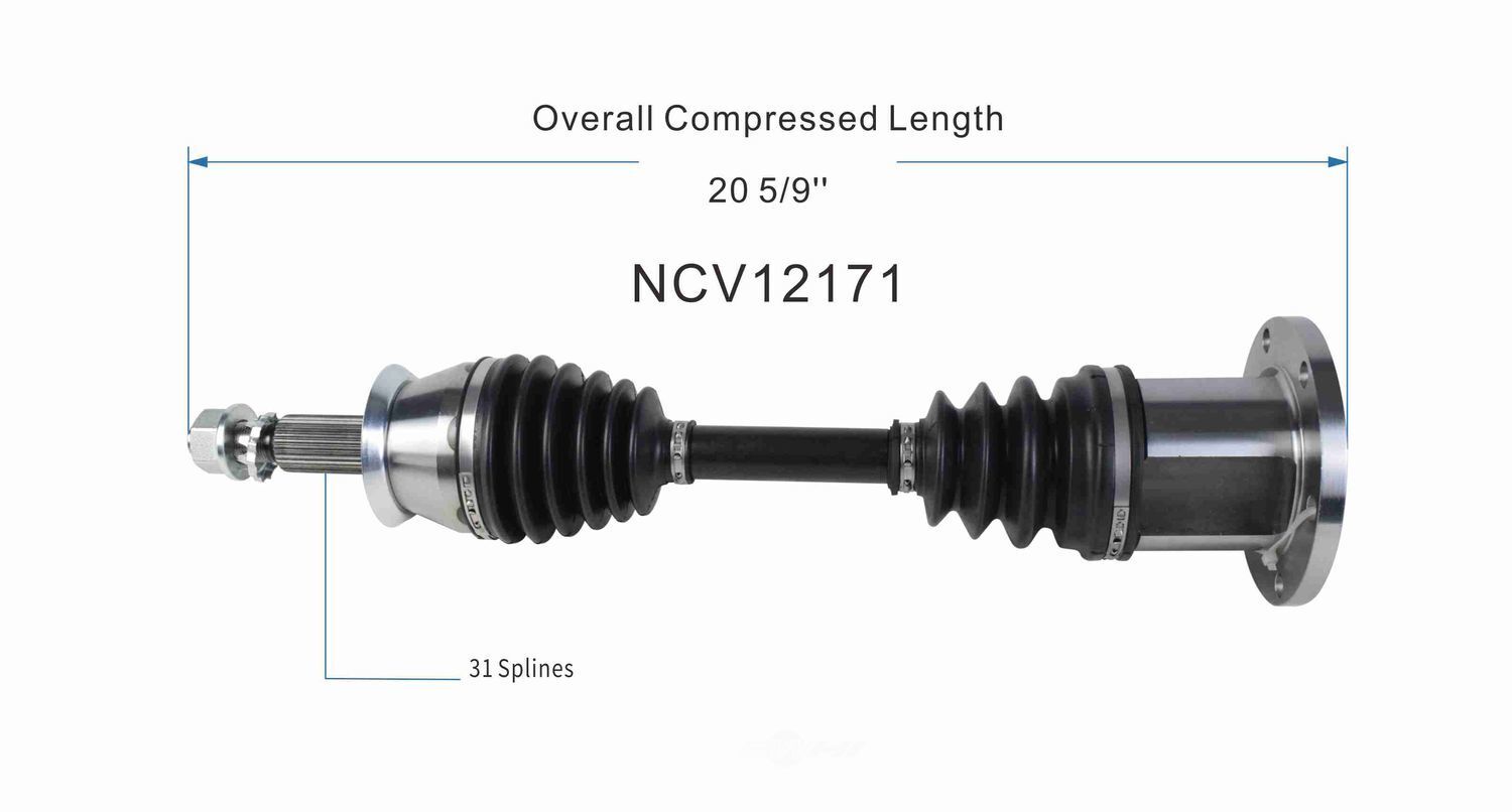 Axle Shaft Assy- CV Shaft   GSP North America   NCV12171
