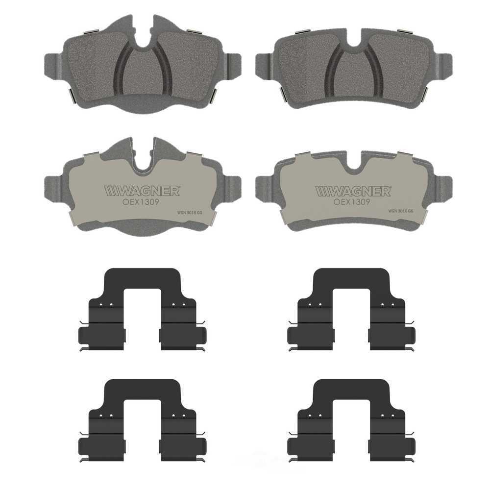 Rr Premium Ceramic Brake Pads  Wagner  OEX1309