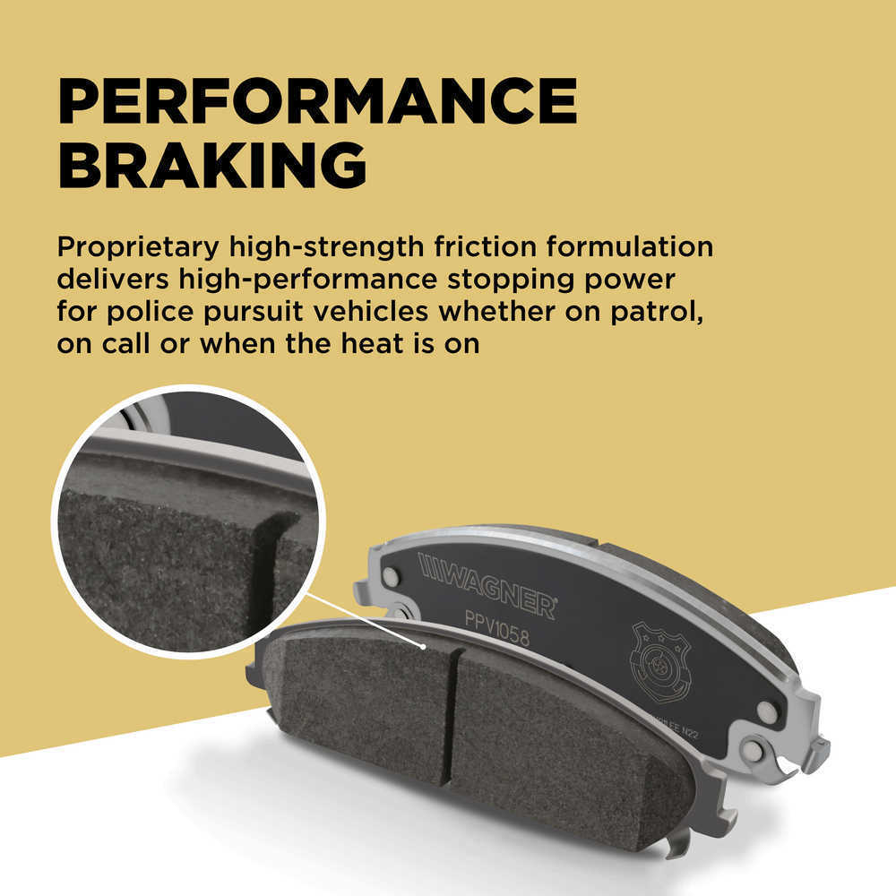 Frt Disc Brake Pads  Wagner  PPV2087
