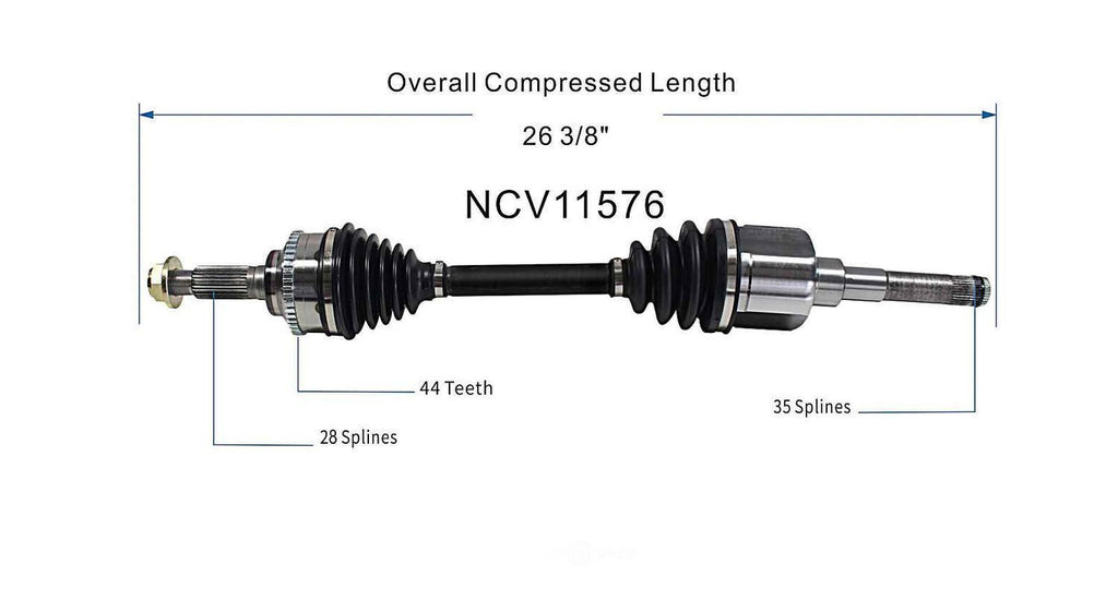 Left New CV Complete Assy   GSP North America   NCV11576