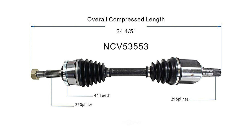 Left New CV Complete Assy   GSP North America   NCV53553