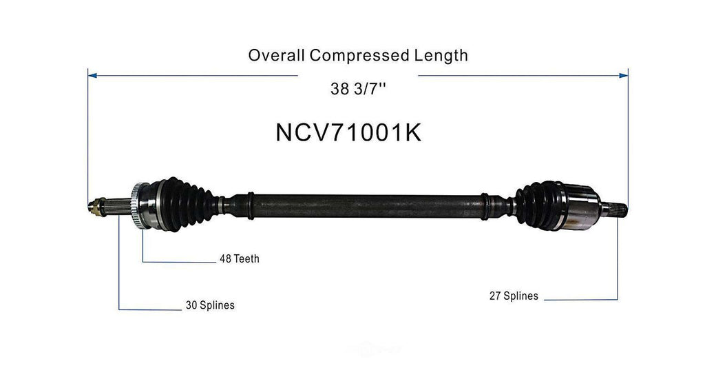Right New CV Complete Assy   GSP North America   NCV71001K