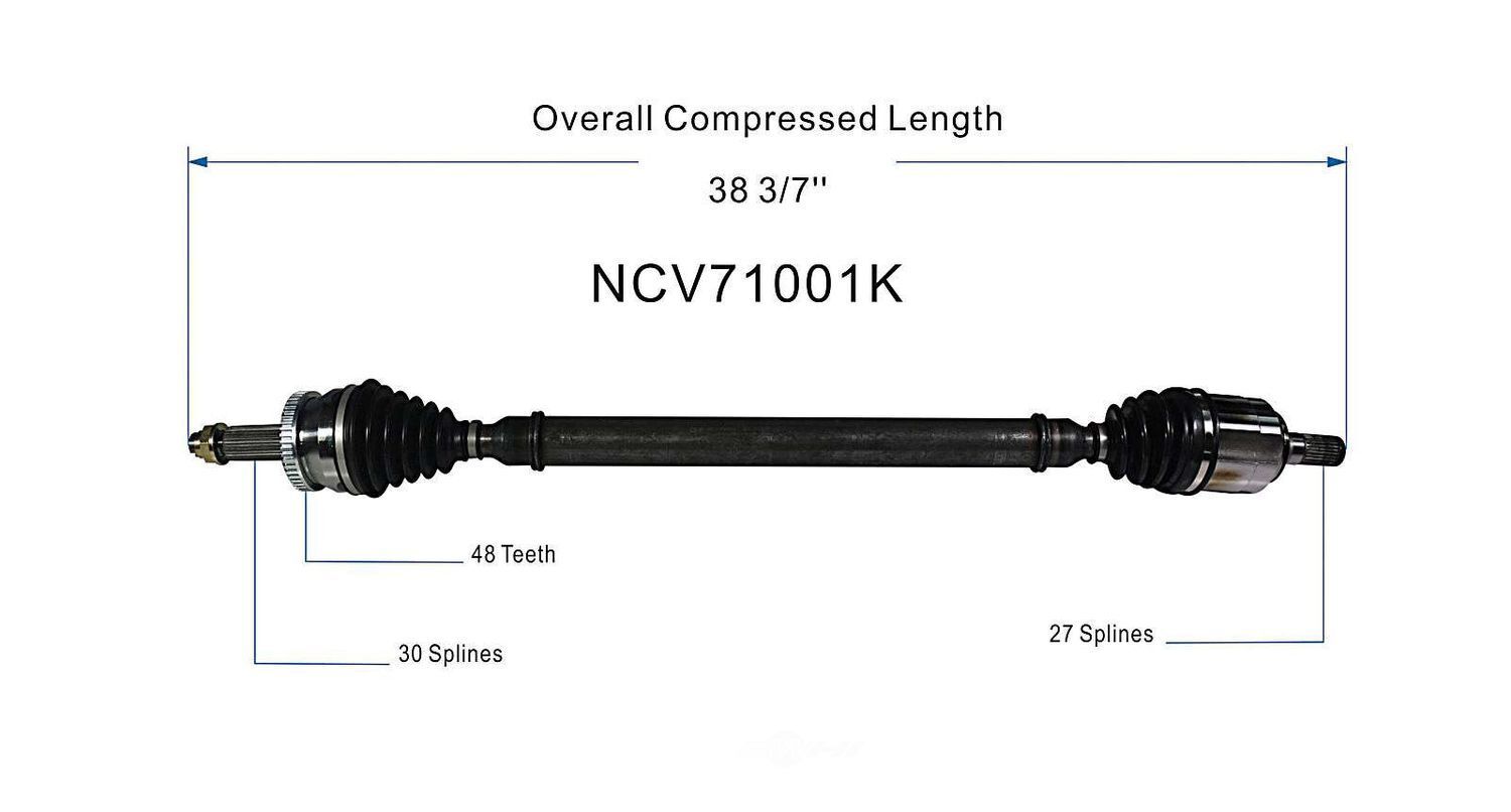 Right New CV Complete Assy   GSP North America   NCV71001K