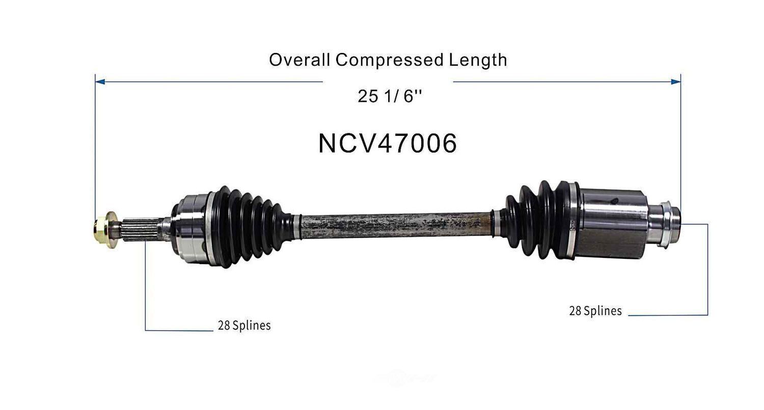 Right New CV Complete Assy   GSP North America   NCV47006