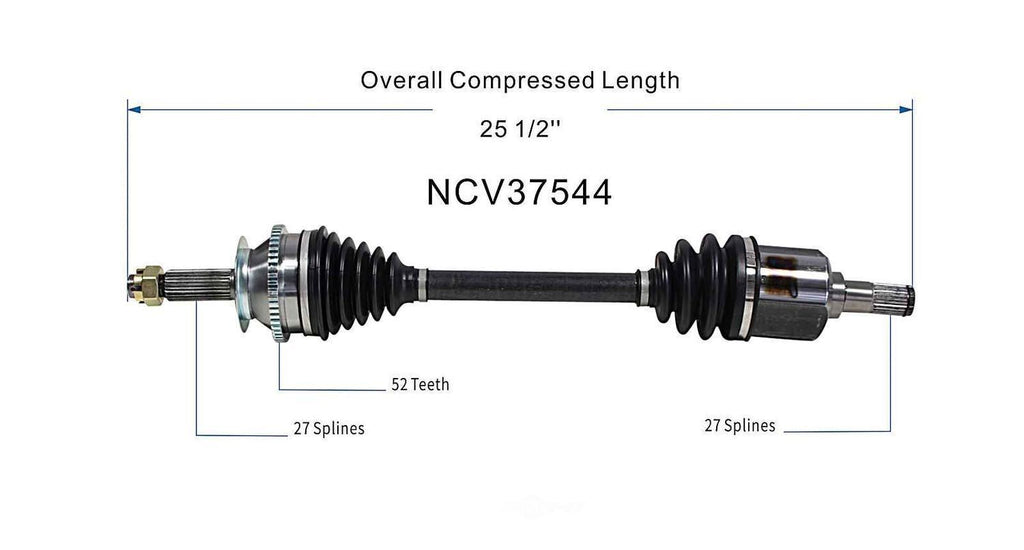 Left New CV Complete Assy   GSP North America   NCV37544