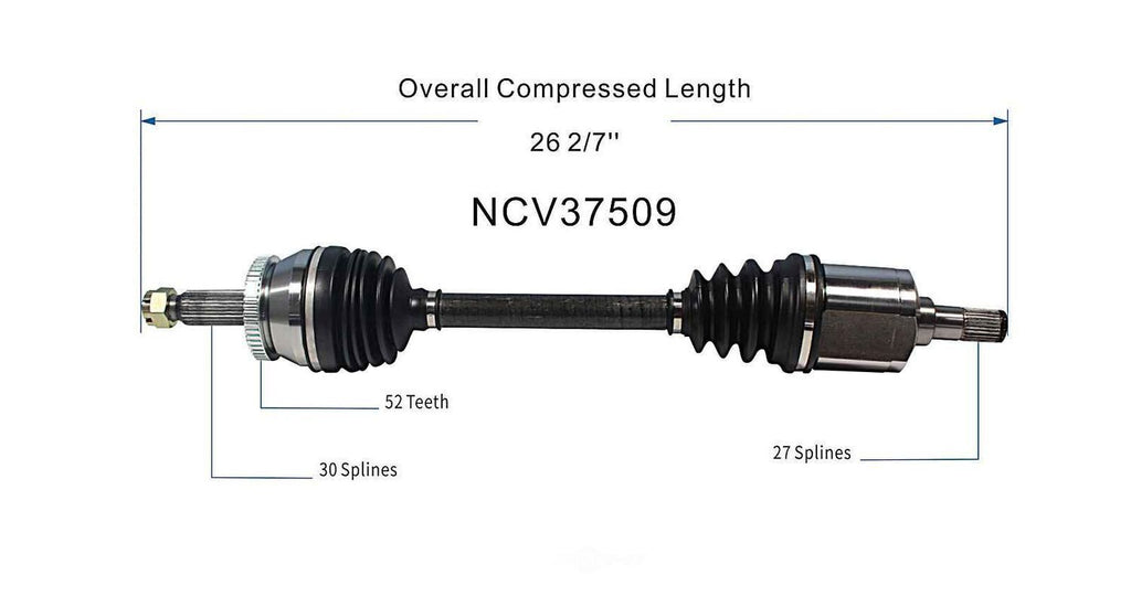 Left New CV Complete Assy   GSP North America   NCV37509