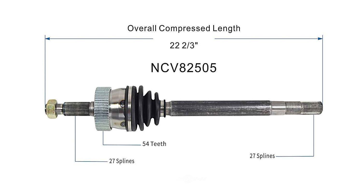 Left New CV Complete Assy   GSP North America   NCV82505