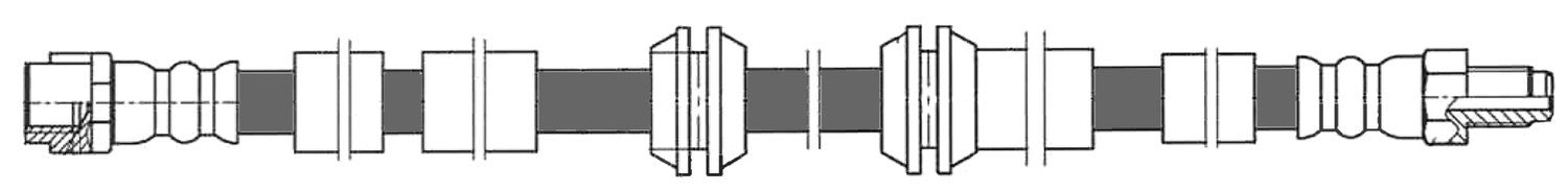 Frt Brake Hose  Centric Parts  150.35040