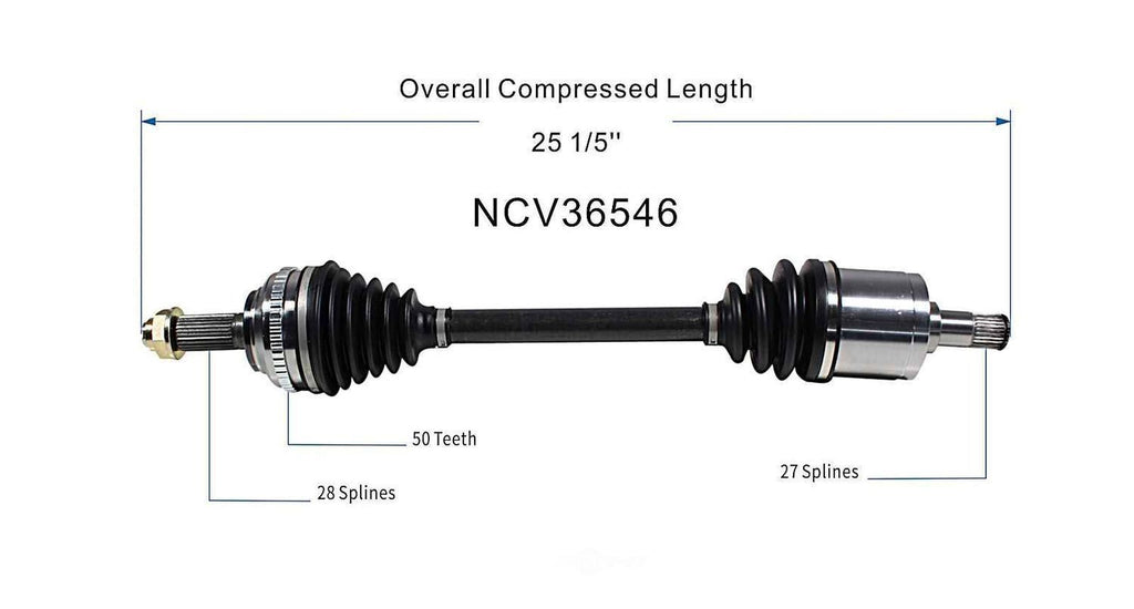 Right New CV Complete Assy   GSP North America   NCV36546