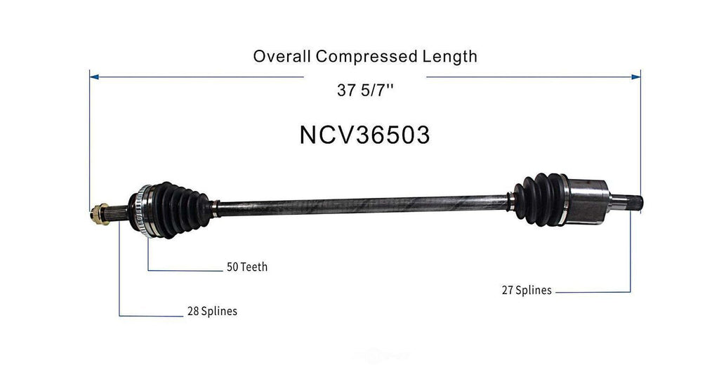 Left New CV Complete Assy   GSP North America   NCV36503