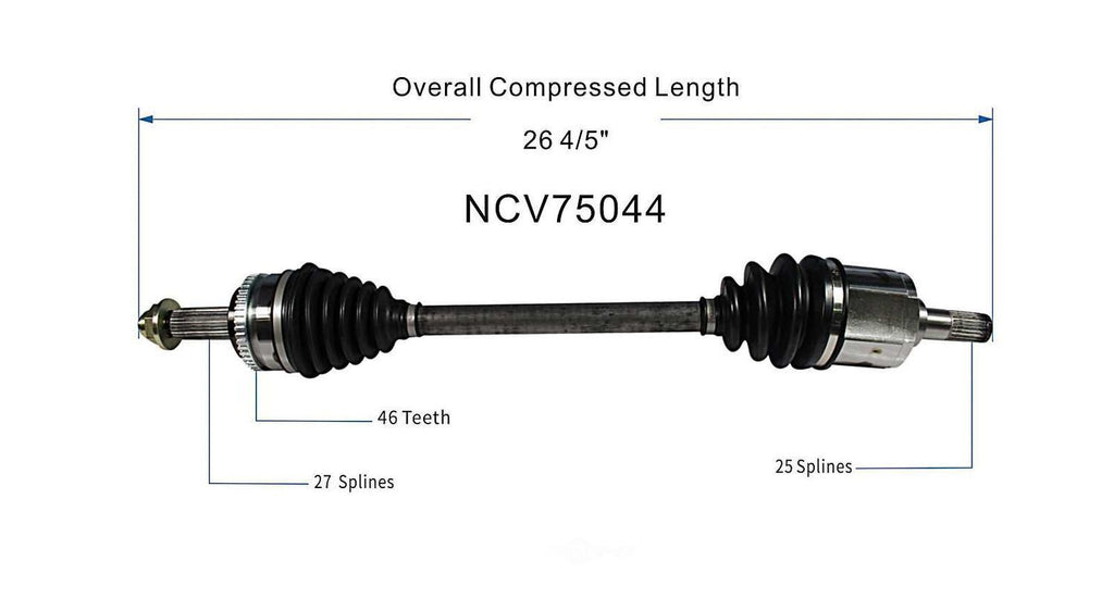 Left New CV Complete Assy   GSP North America   NCV75044