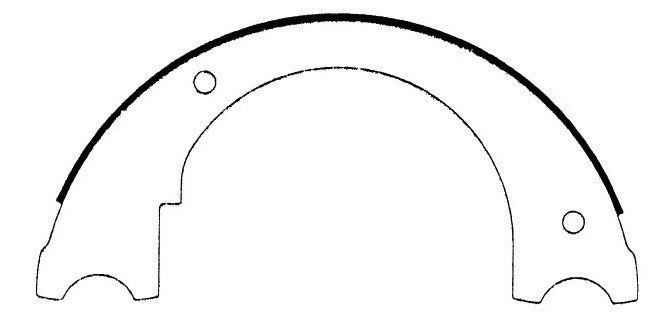 Rr Parking Brake Shoes  Centric Parts  111.06460