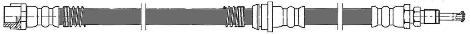 Frt Brake Hose  Centric Parts  150.37027