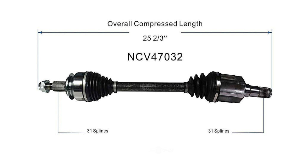 Left New CV Complete Assy   GSP North America   NCV47032