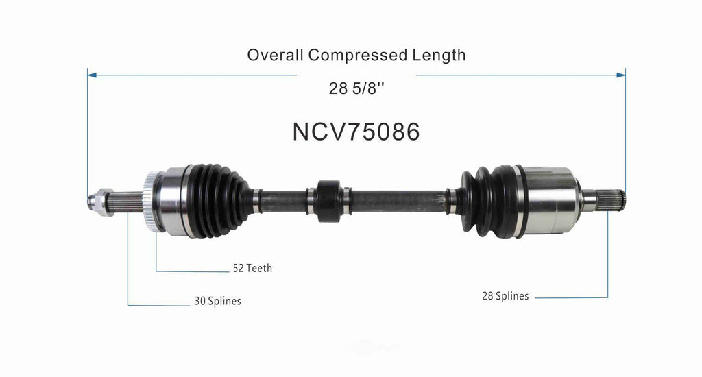 Left New CV Complete Assy   GSP North America   NCV75086