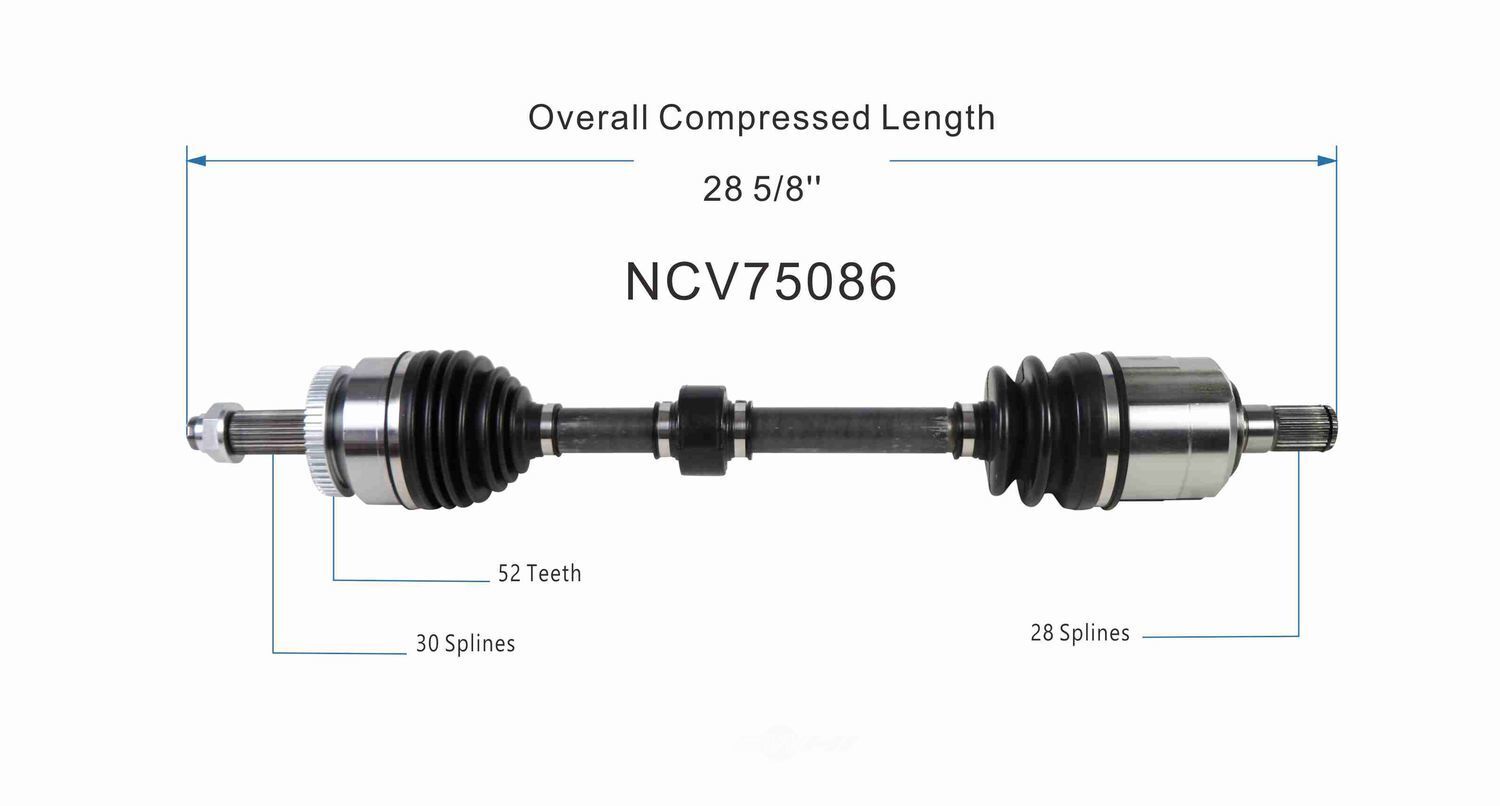 Left New CV Complete Assy   GSP North America   NCV75086