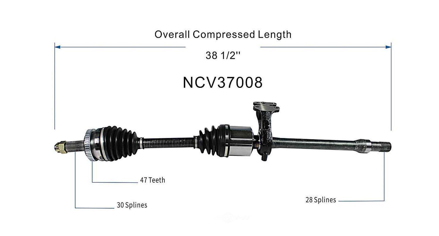 Right New CV Complete Assy   GSP North America   NCV37008