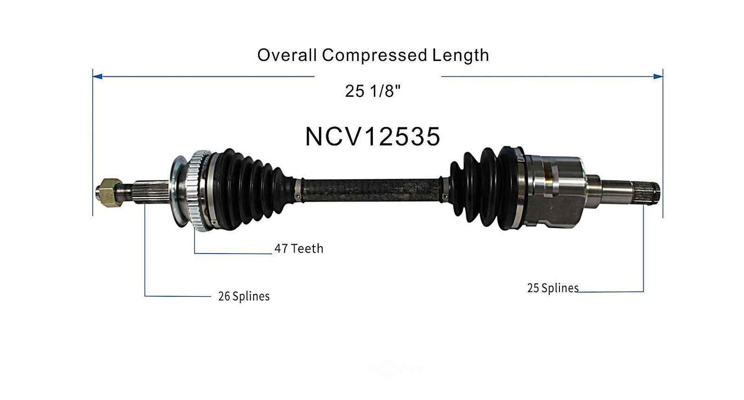Left New CV Complete Assy   GSP North America   NCV12535