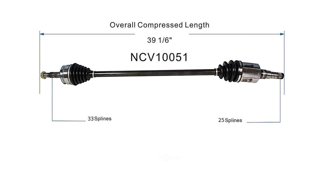 Right New CV Complete Assy   GSP North America   NCV10051