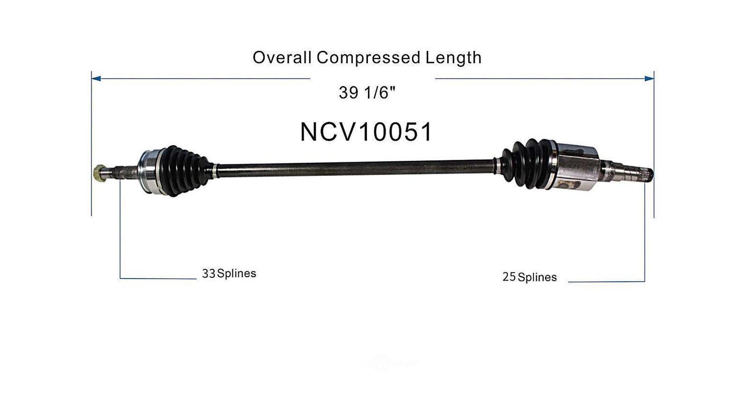 Right New CV Complete Assy   GSP North America   NCV10051