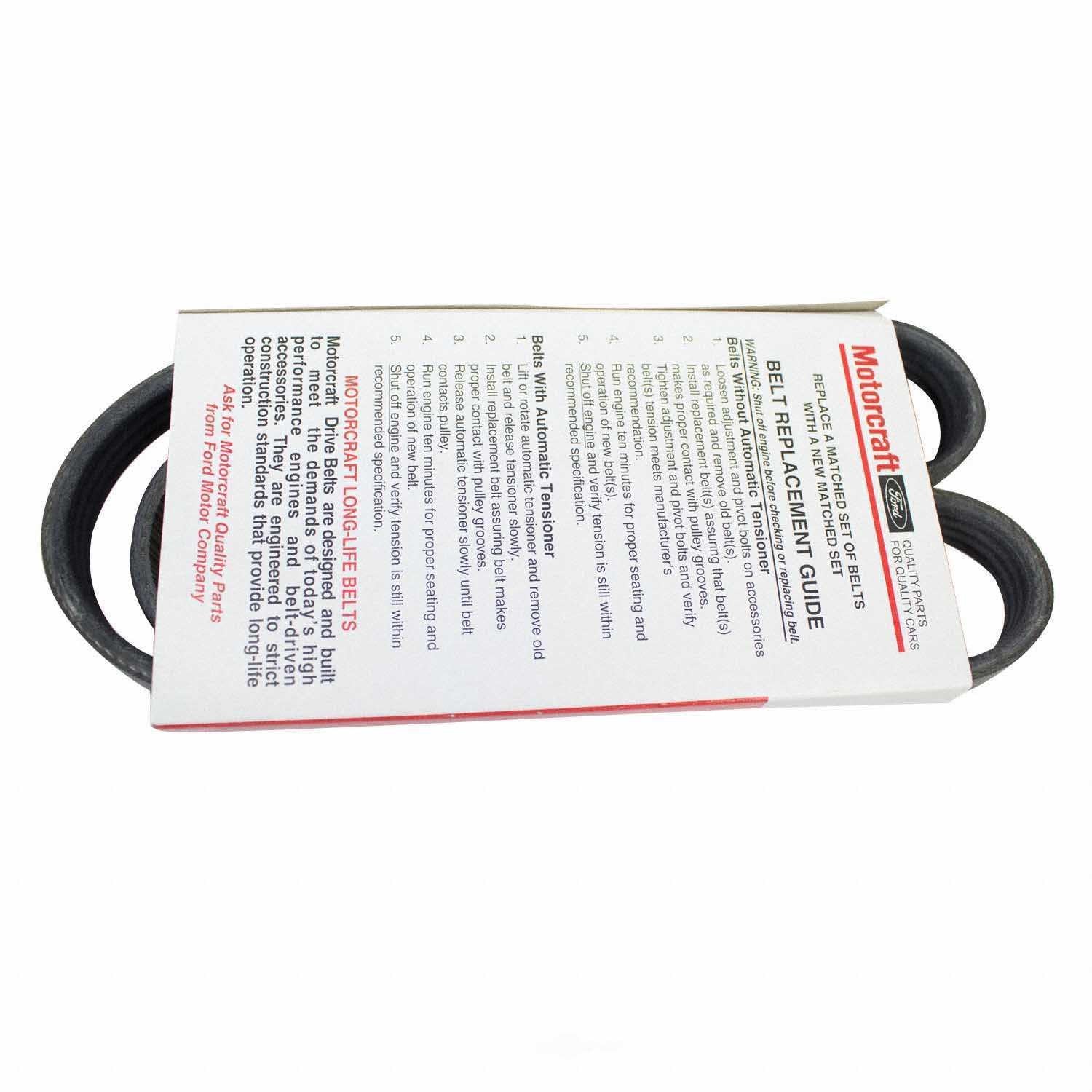 Serpentine Belt  Motorcraft  JK4-365