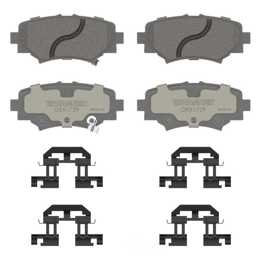 Rr Premium Ceramic Brake Pads  Wagner  OEX1729