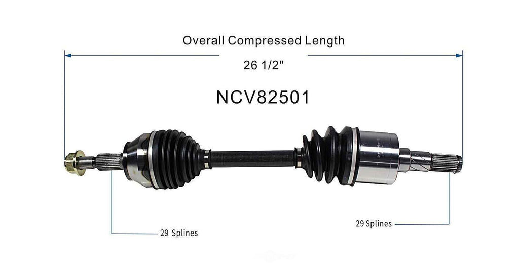 Left New CV Complete Assy   GSP North America   NCV82501