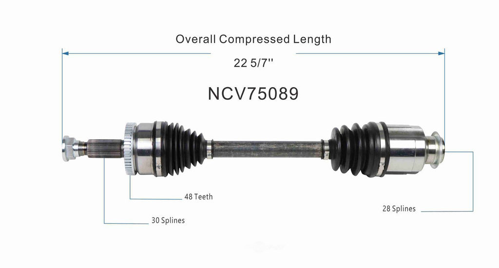 Right New CV Complete Assy   GSP North America   NCV75089