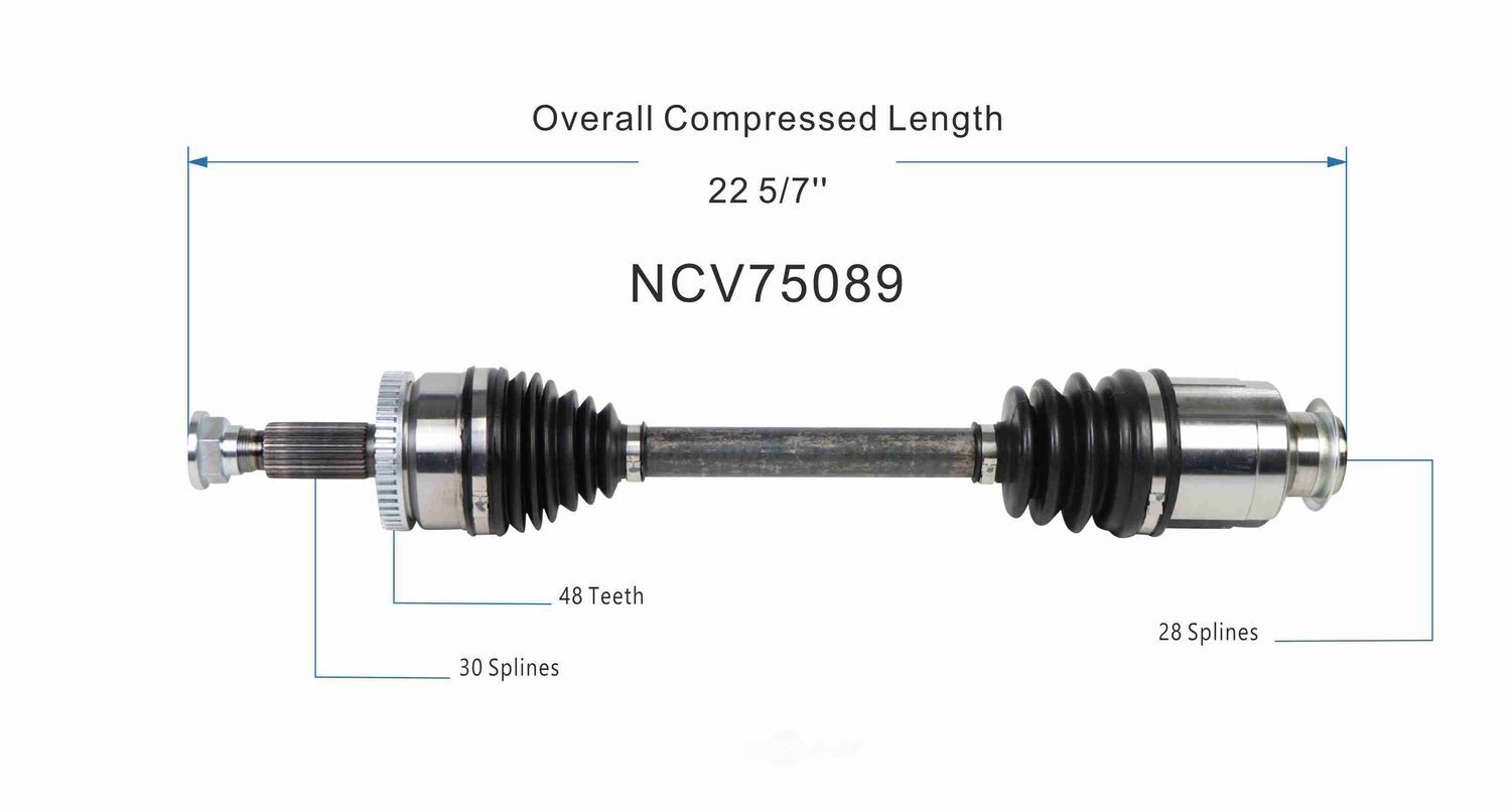 Right New CV Complete Assy   GSP North America   NCV75089