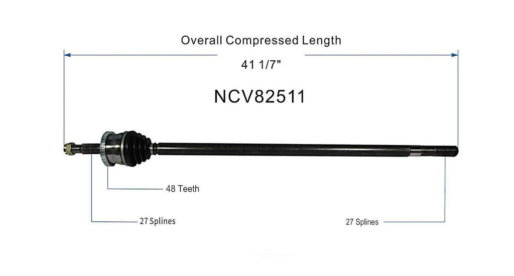 Right New CV Complete Assy   GSP North America   NCV82511