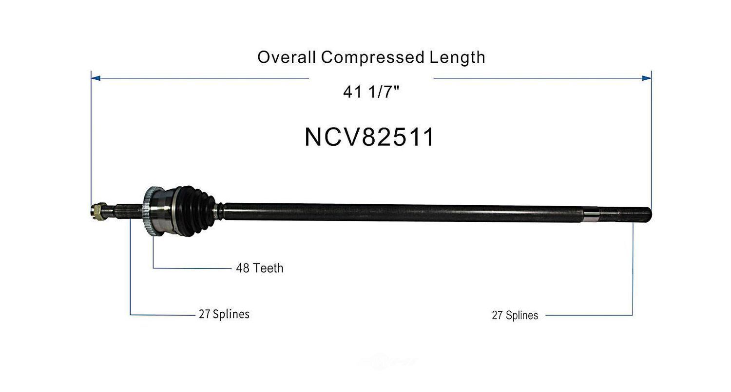 Right New CV Complete Assy   GSP North America   NCV82511