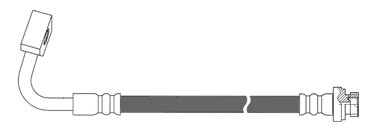 Rr Brake Hose  Centric Parts  150.67421