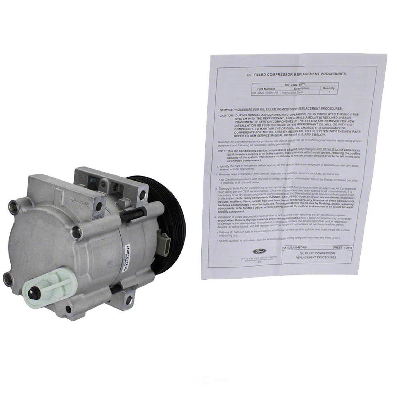 A/C Compressor-New  Motorcraft  YCC498
