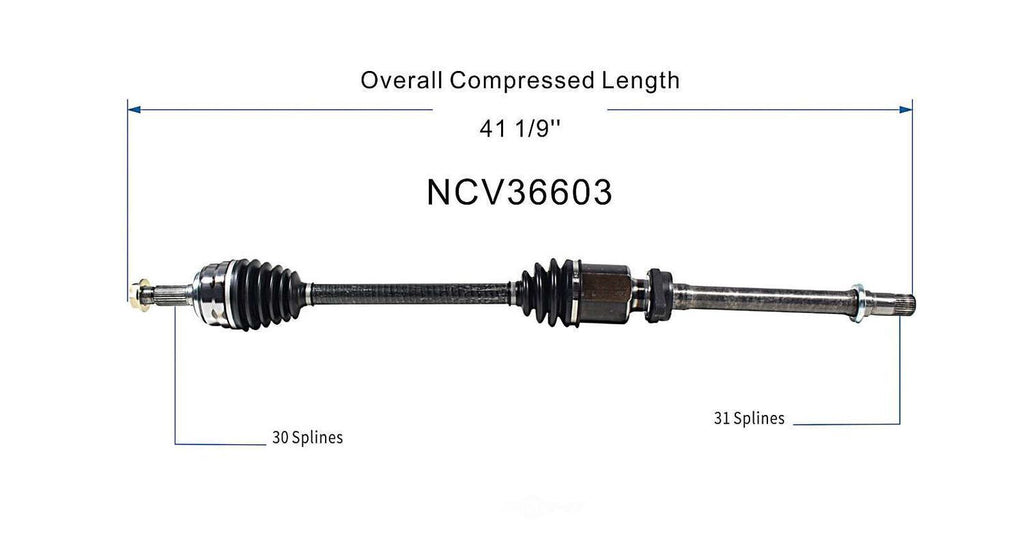 Right New CV Complete Assy   GSP North America   NCV36603