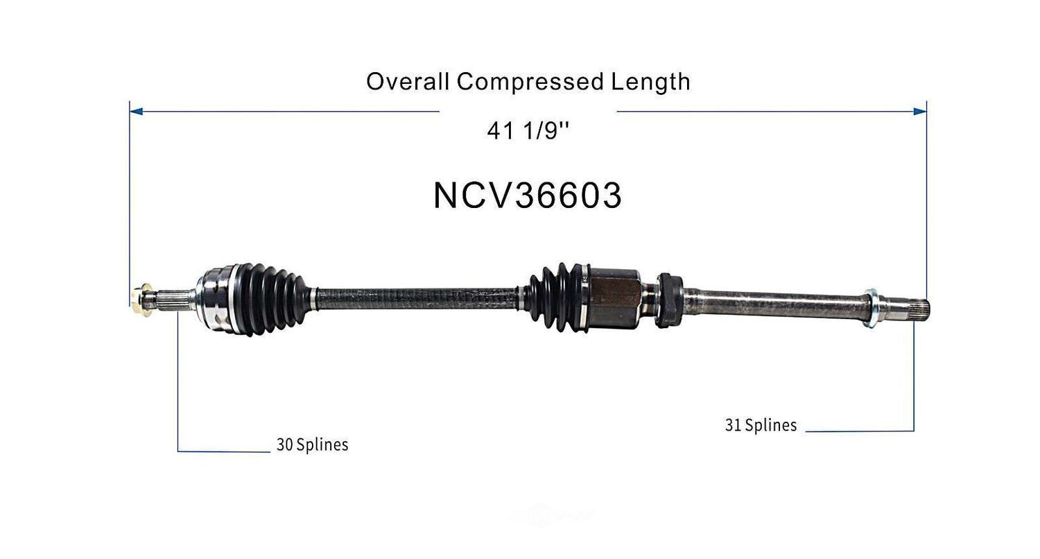 Right New CV Complete Assy   GSP North America   NCV36603