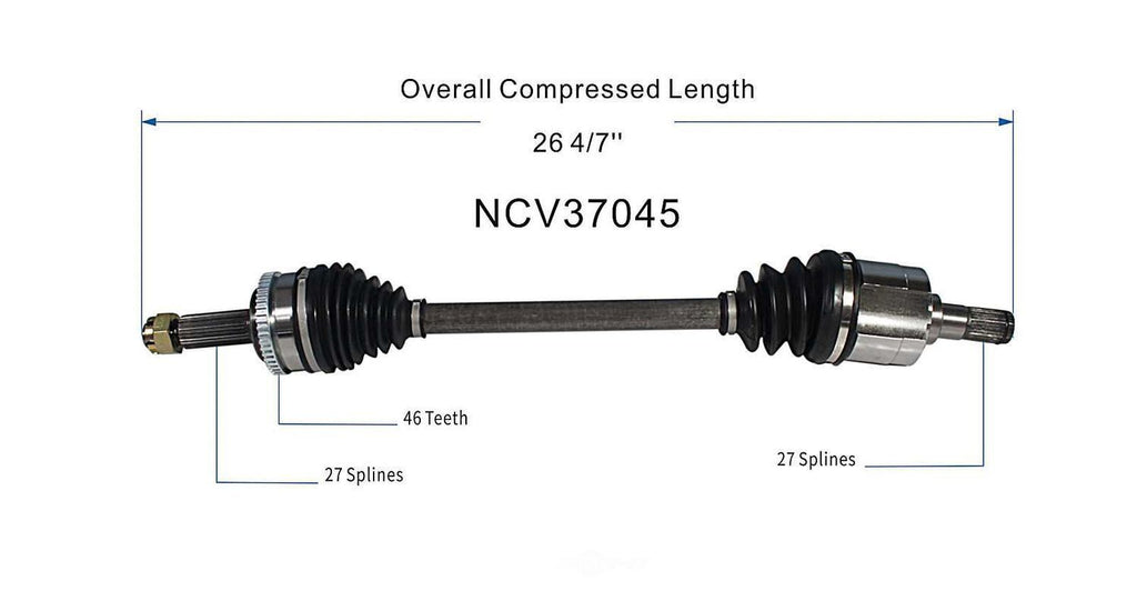 Left New CV Complete Assy   GSP North America   NCV37045