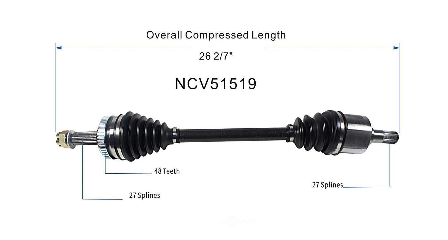 Left New CV Complete Assy   GSP North America   NCV51519