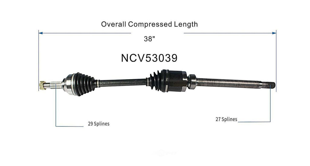 Right New CV Complete Assy   GSP North America   NCV53039