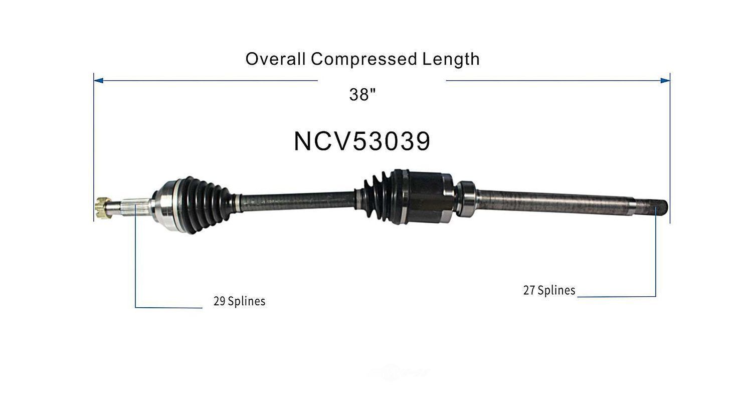 Right New CV Complete Assy   GSP North America   NCV53039