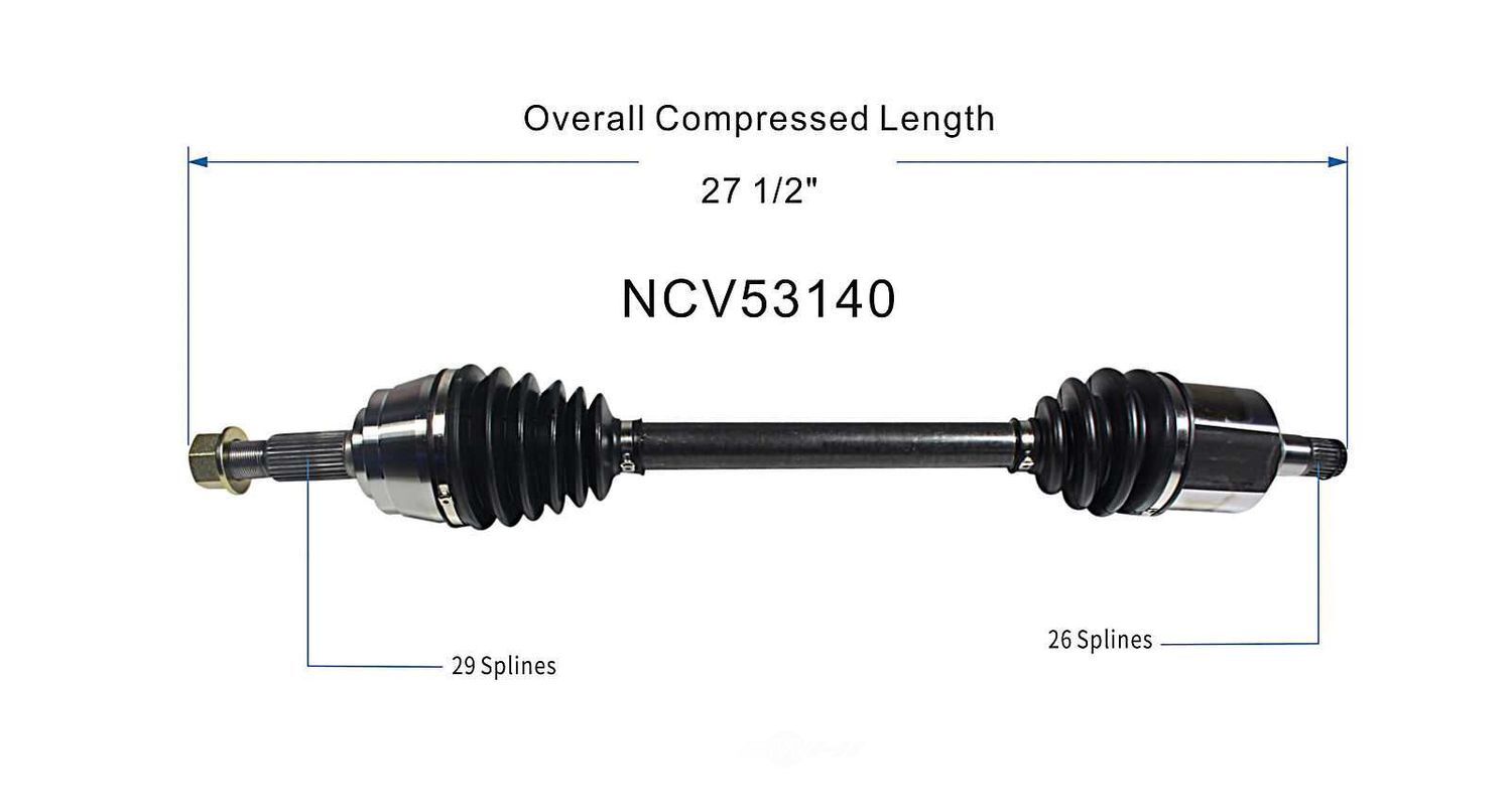 Left New CV Complete Assy   GSP North America   NCV53140